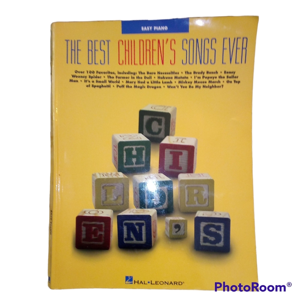 The Best Children's Songs Ever easy piano book